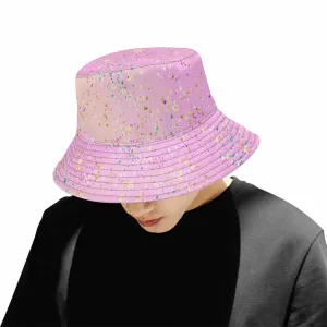 Pink Splash  Unisex Summer Single-Layer Bucket Hat