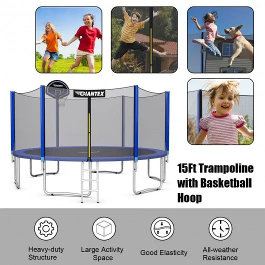 15FT Trampoline Combo Bounce Jump