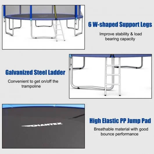 16/15/14/12FT Bounce Jump Safety Enclosure Net