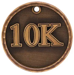 2" 3D 10K Race Medal