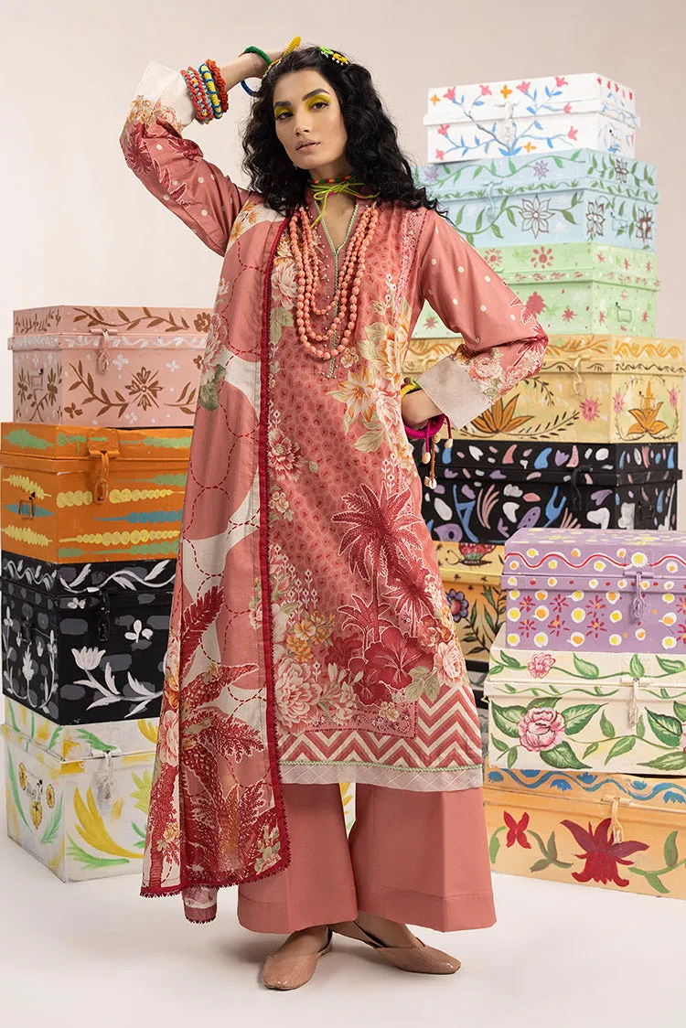 3-PC Unstitched Digital Printed Lawn Suit