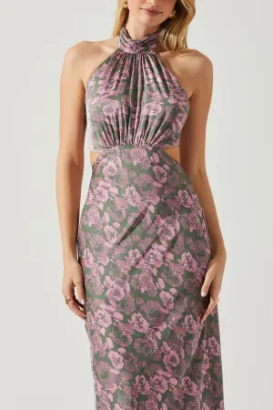 Ambretta Floral Halter Dress