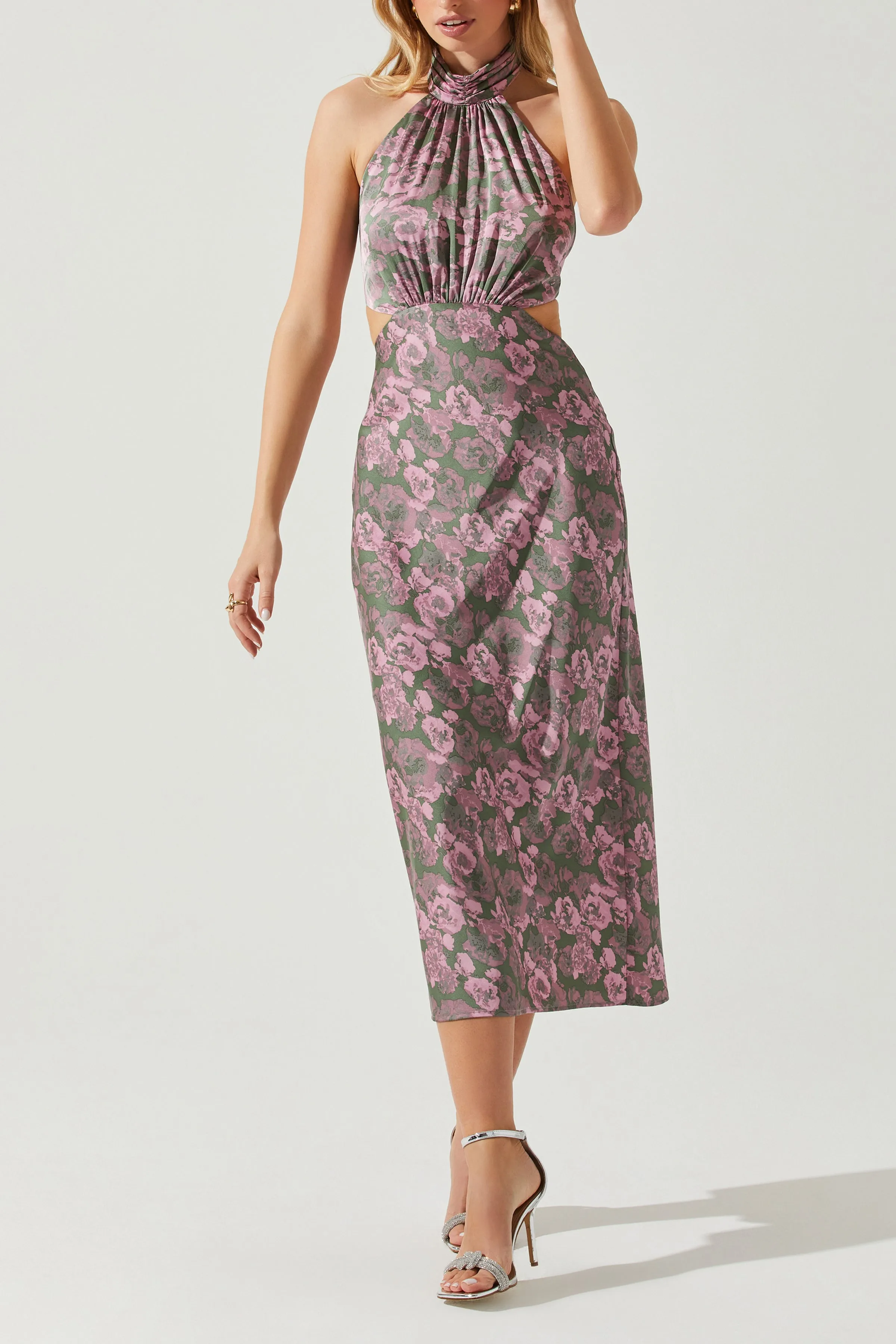 Ambretta Floral Halter Dress