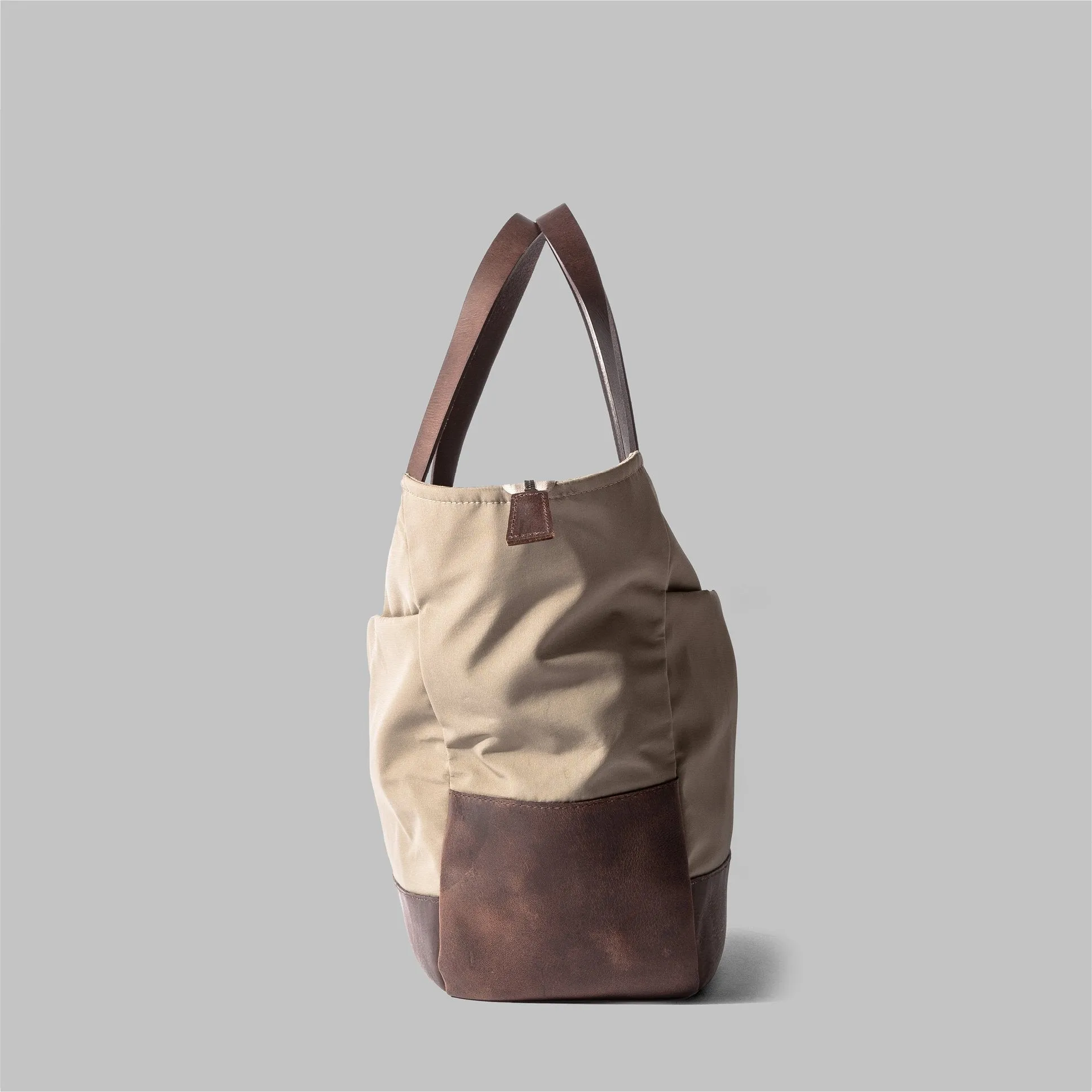 Appdale Large Beige Nylon Tote Bag