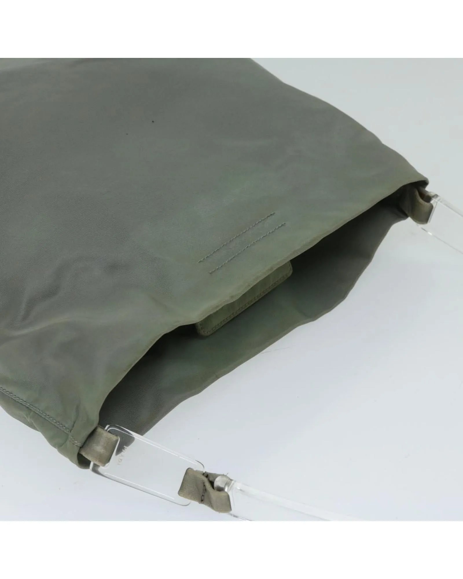 Authentic Khaki Nylon Shoulder Bag