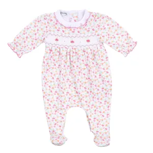 Autumn's Classics Smocked Printed Footie