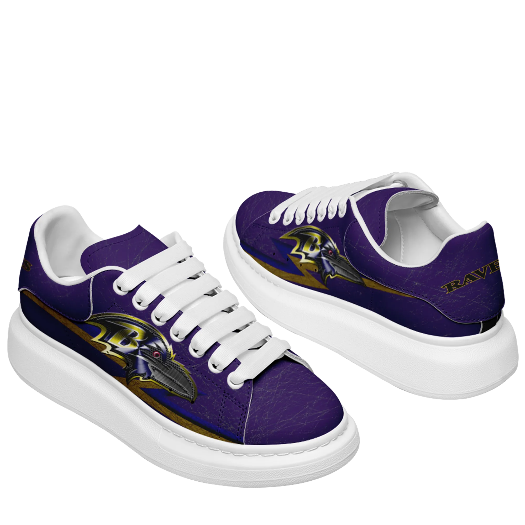 Baltimore Ravens- McQueen Shoes Unisex Fashionable Casual Shoes for Walking Comfortable and Breathable