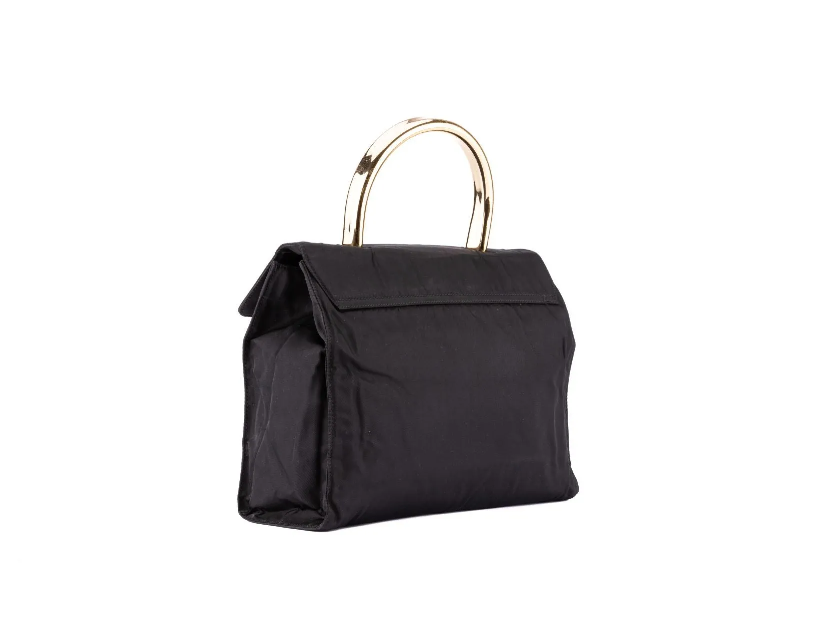 Black Nylon Handbag