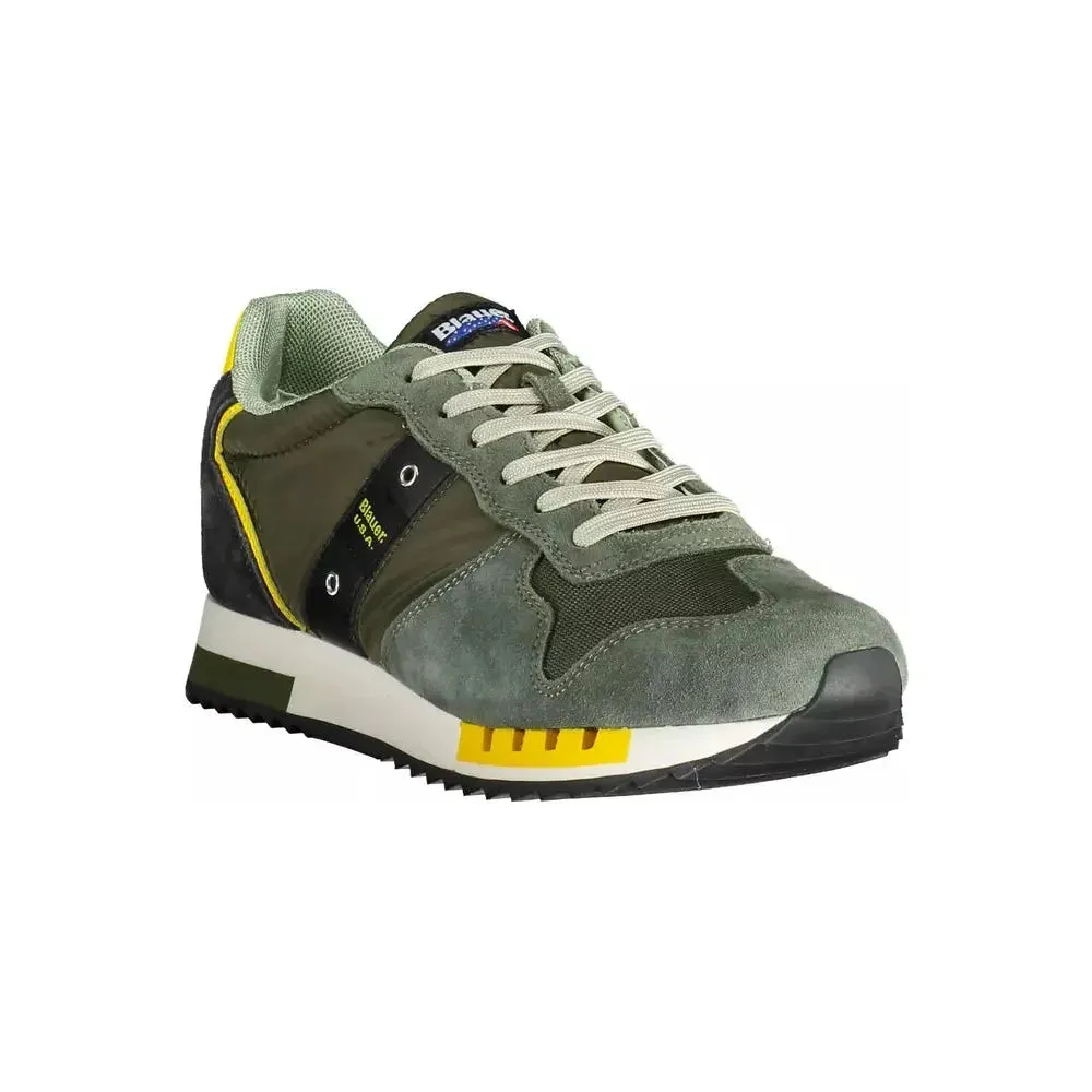 Blauer Green Leather Men Sneaker