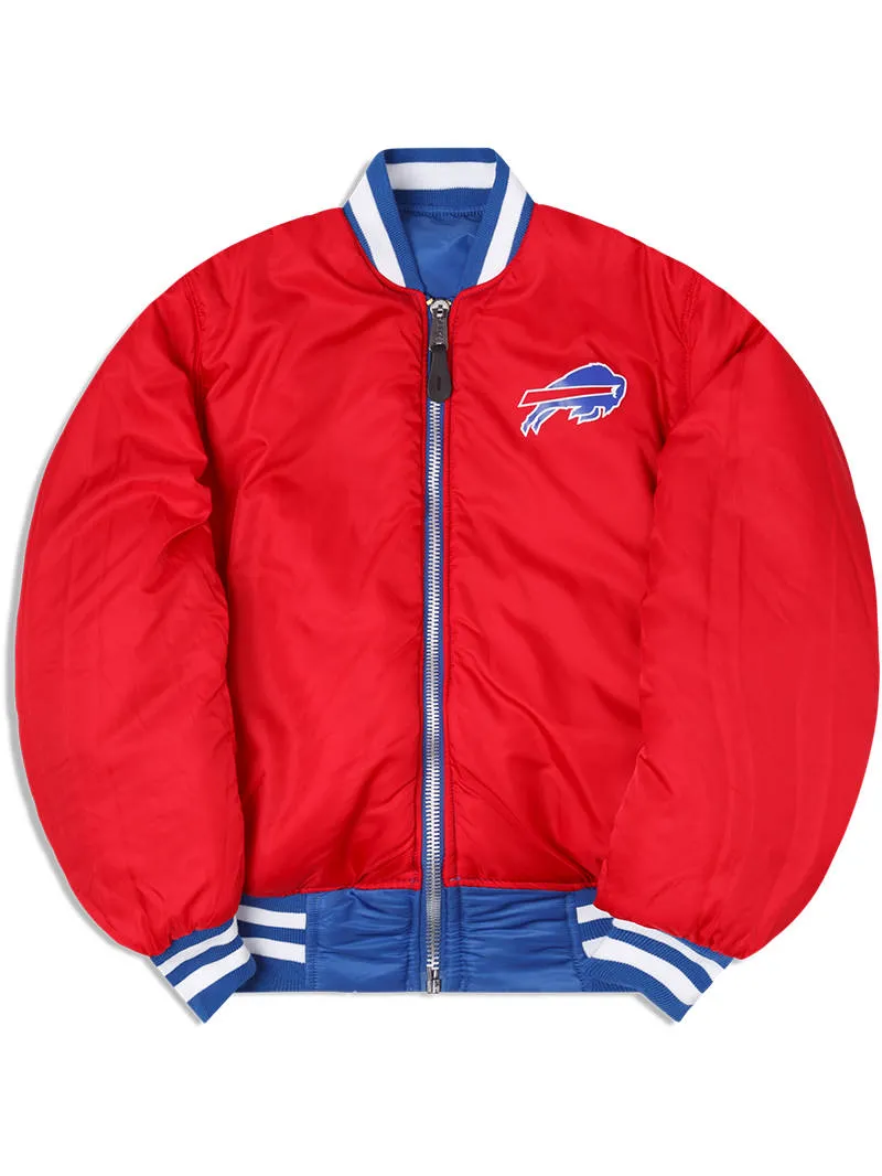 BUFFALO BILLS X ALPHA X NEW ERA MA-1 BOMBER JACKET