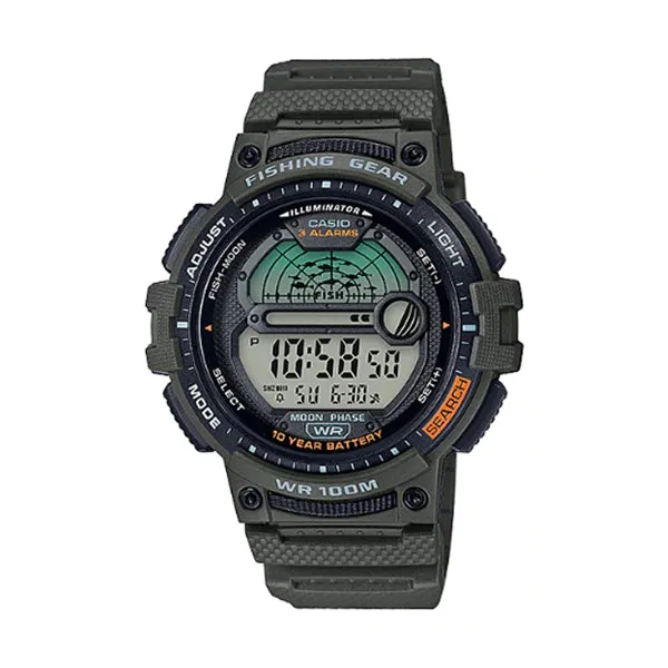 Casio Outgear Series Green Resin Band Watch WS1200H-3A WS-1200H-3A