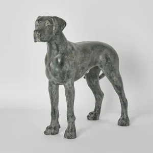 Charlie Dog Sculpture Standing Black