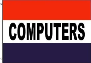 Computers Polyester Flag Banner Sign