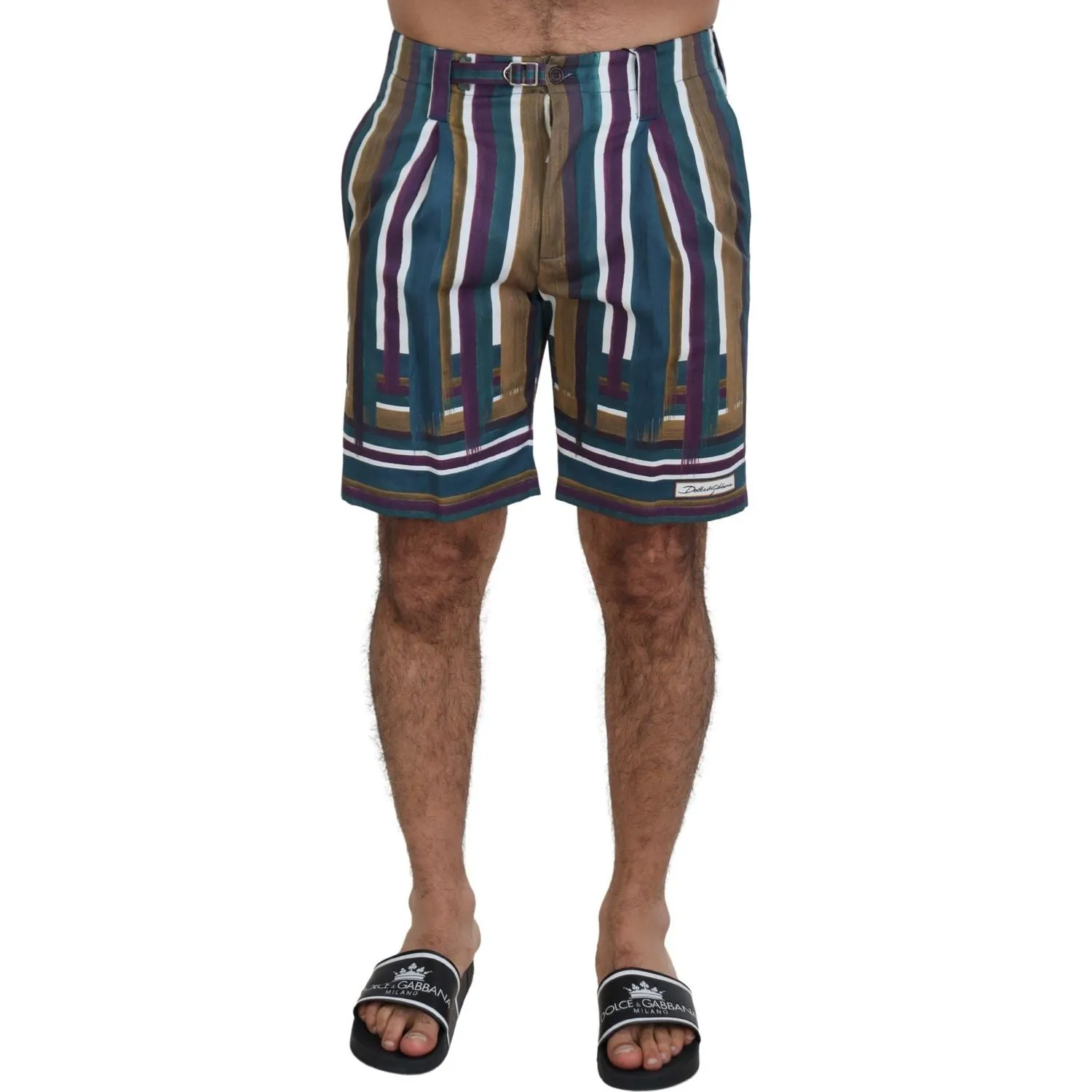 Dolce & Gabbana Chic Multicolor Chino Shorts - Regular Fit