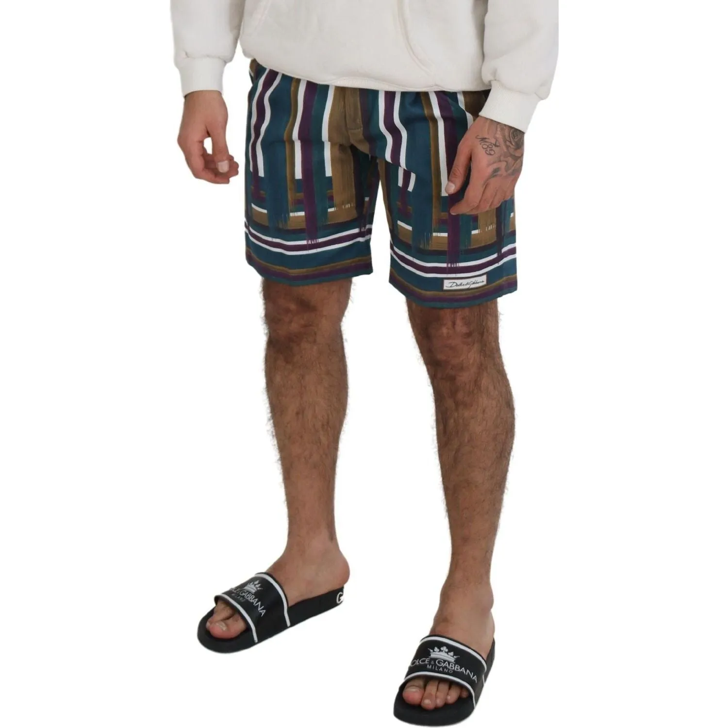 Dolce & Gabbana Chic Multicolor Chino Shorts - Regular Fit