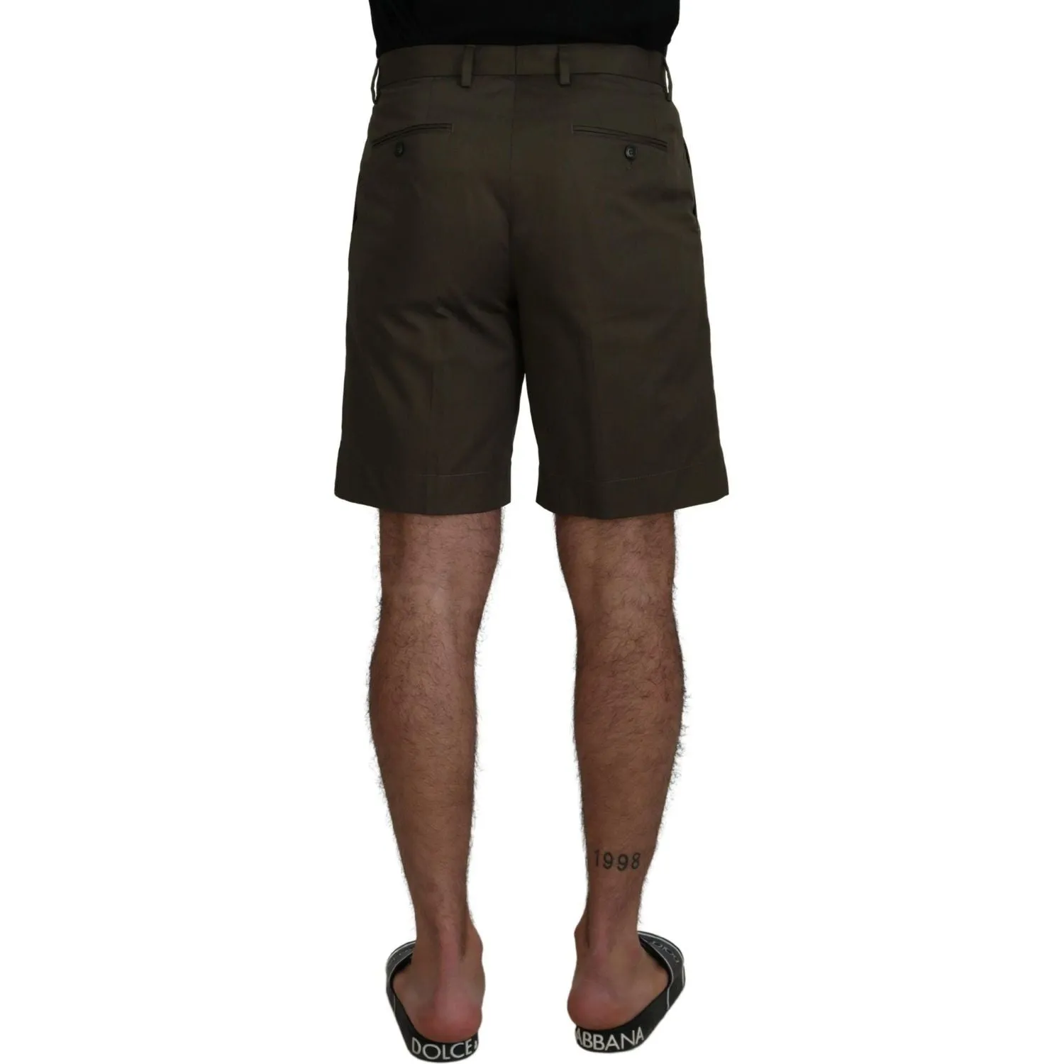 Dolce & Gabbana Elegant Green Cotton Chino Shorts