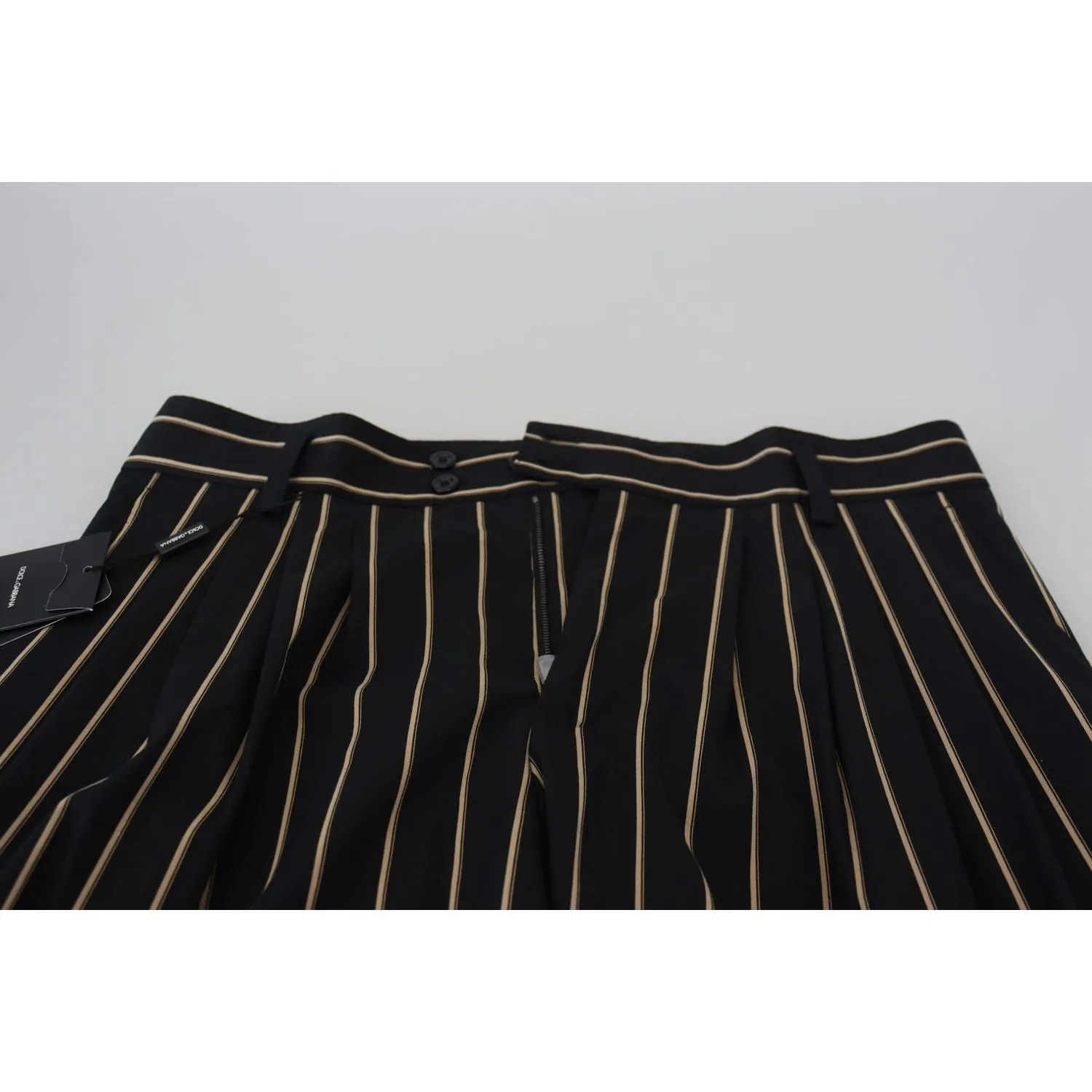 Dolce & Gabbana Elegant Striped Chino Tapered Pants