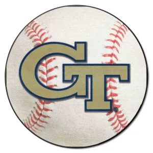 Georgia Tech Yellow Jackets Baseball Rug - 27in. Diameter, GT