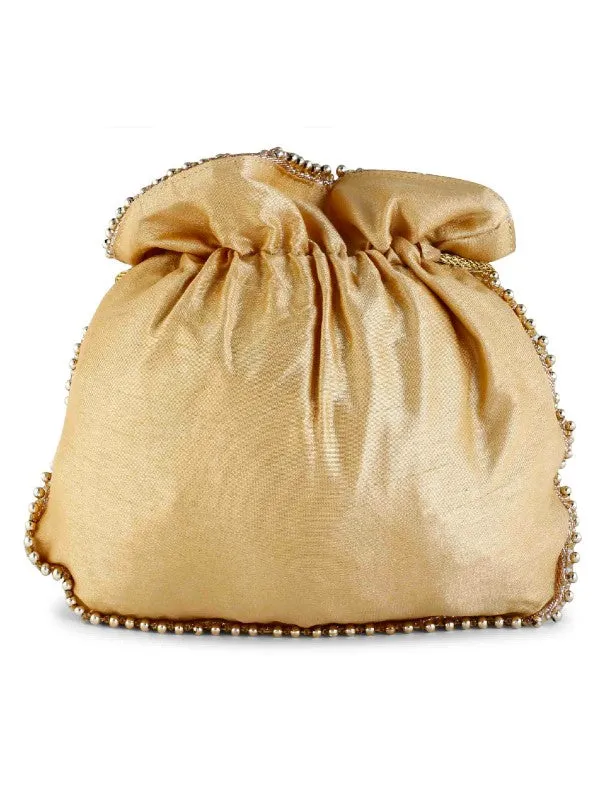 Golden Everygreen Potli Bag