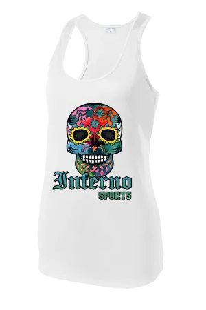 Inferno Sports Filled Watercolor Sugar Skull Tank