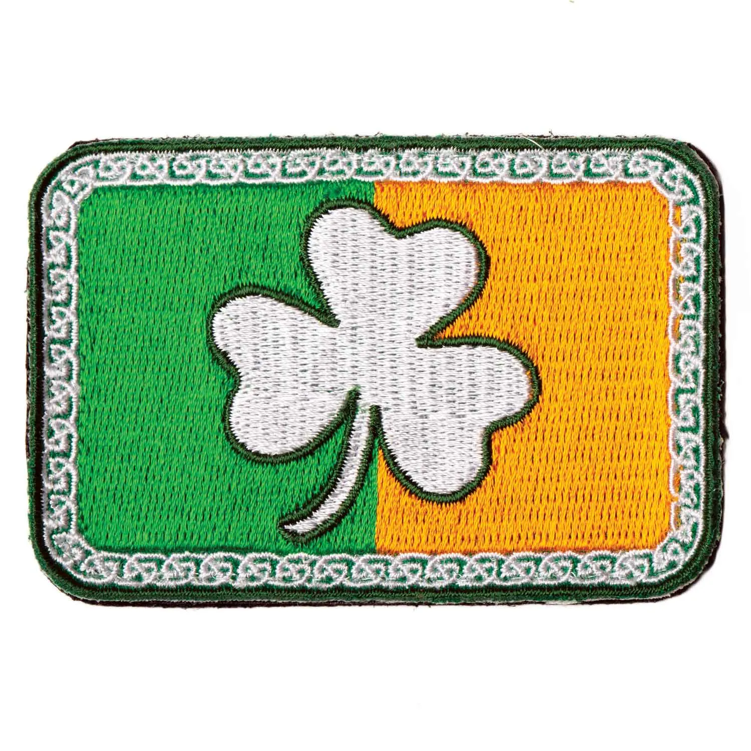 Ireland Flag with Shamrock Patch