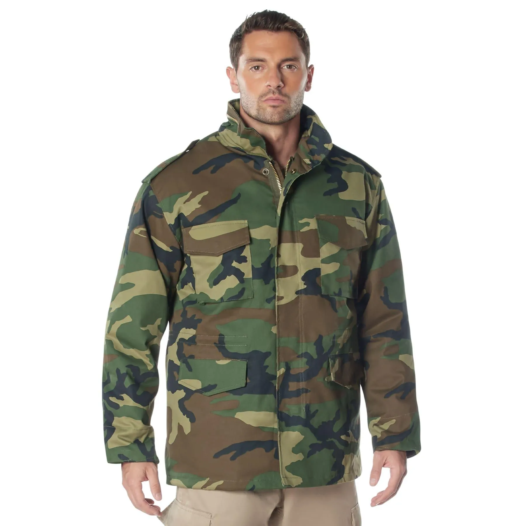 Mens Camo M-65 Field Jacket by Rothco