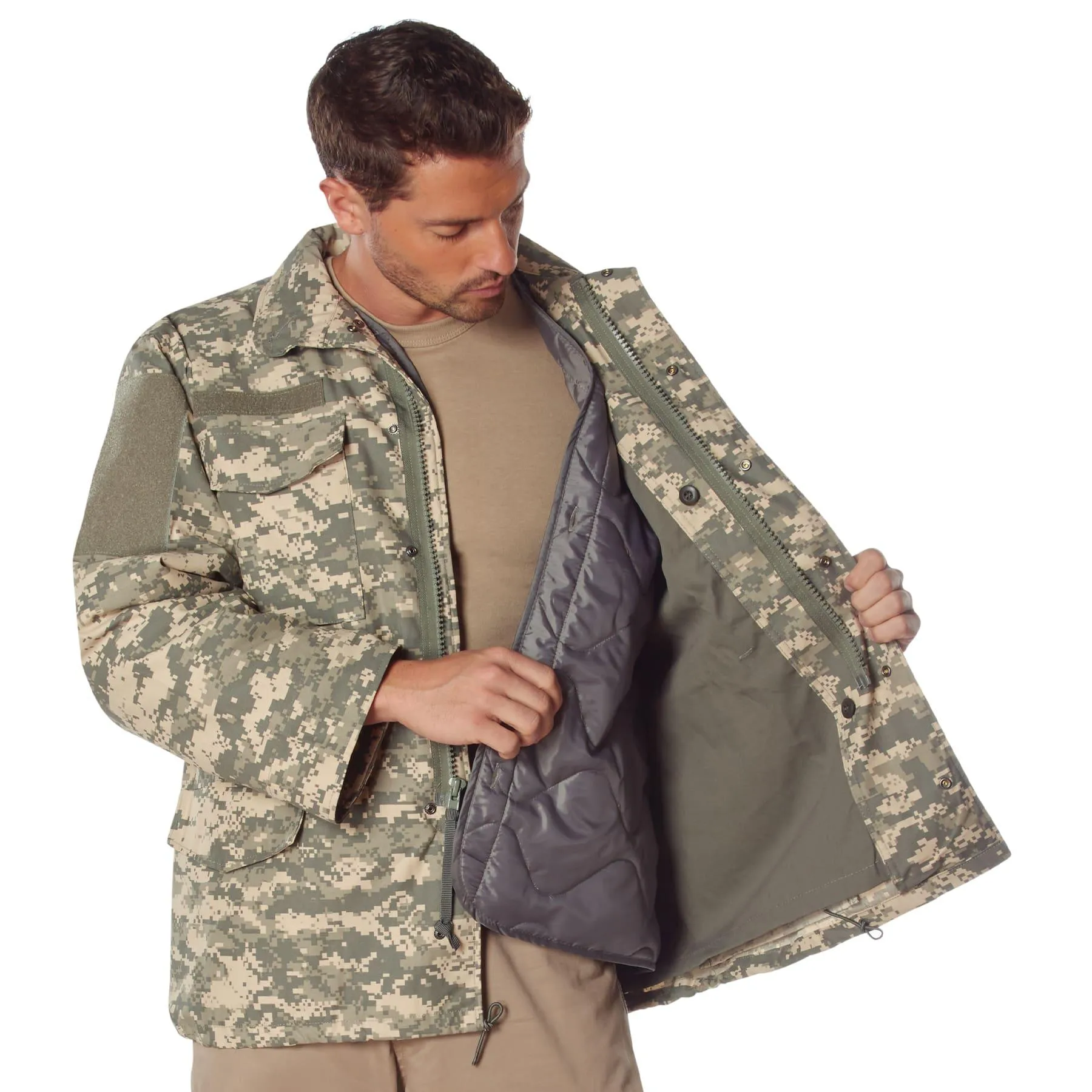 Mens Camo M-65 Field Jacket by Rothco