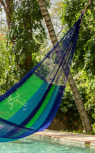 Outdoor all weather Mexican hammock in Oceanica - 3 years guarantee