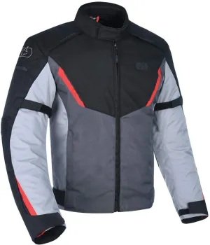 Oxford Delta 1.0 Waterproof Textile Jacket - Black / Grey / Red