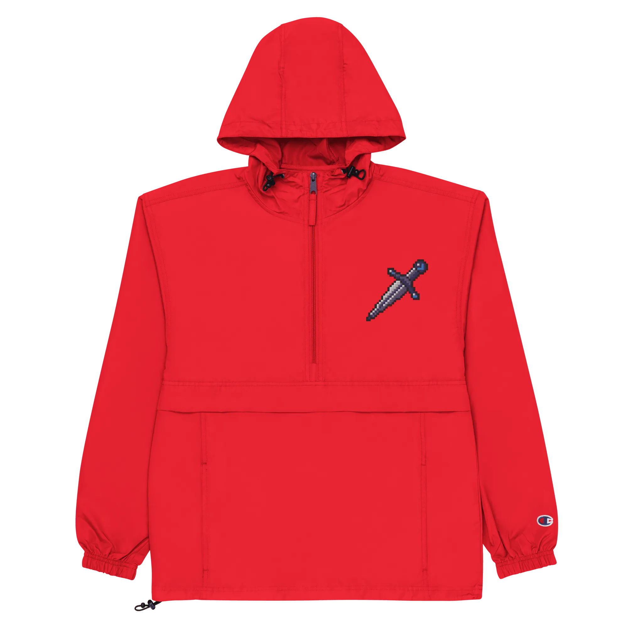 Passion® Red Champion Embroidered Packable Jacket