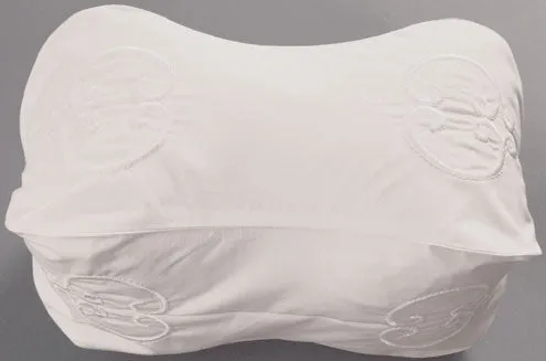 Vienna Egyptian Cotton Embroidered Neck Bolster Cover