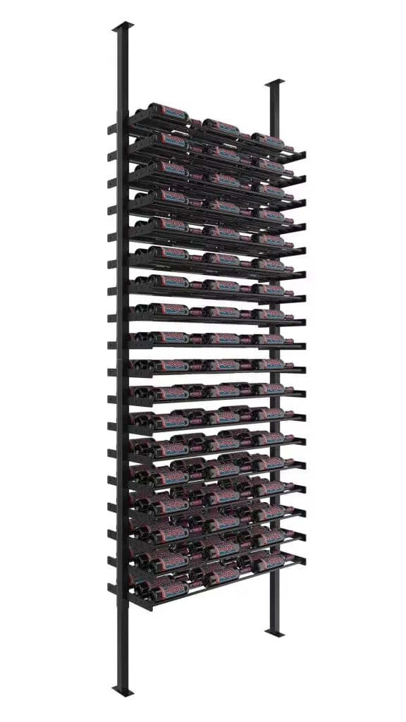 VintageView Evolution Wine Wall Post 10′ 3C Forward Wine Rack Kit 162 Bottles WW-FCP-KIT-12-K