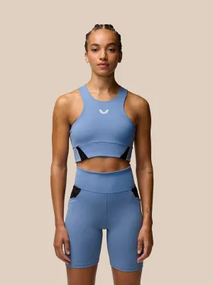 Women's Apex Aeromesh Longline Sports Bra - Light Blue