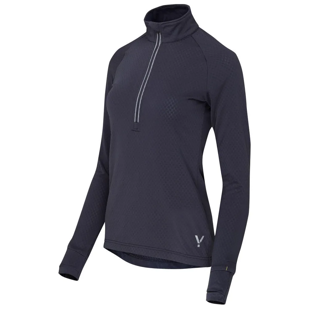 Womens Zephyr Zip Grid Fleece (Graphite)