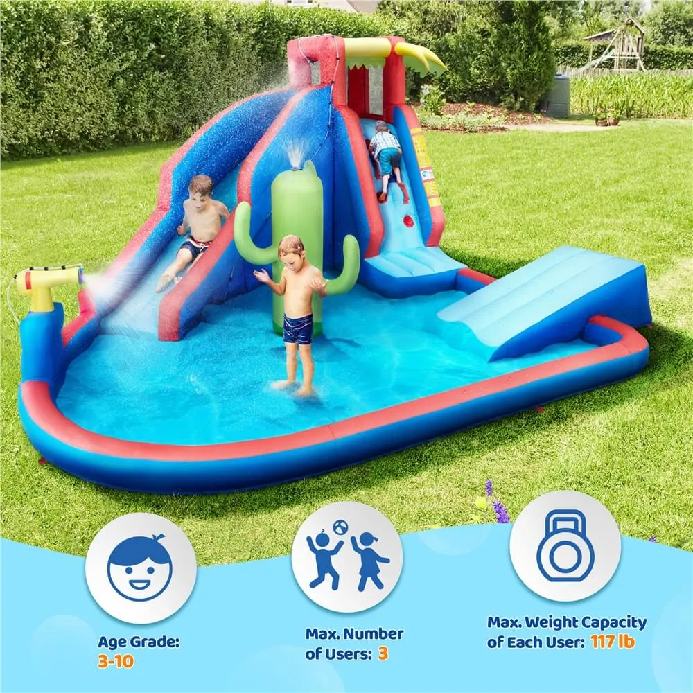 Yaheetech Inflatable Water Slide for Kids Aged 3-10