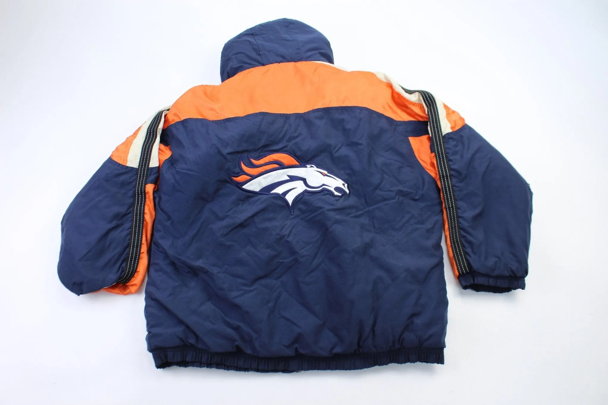 Youth Starter Embroidered Logo Denver Broncos Embroidered Jacket