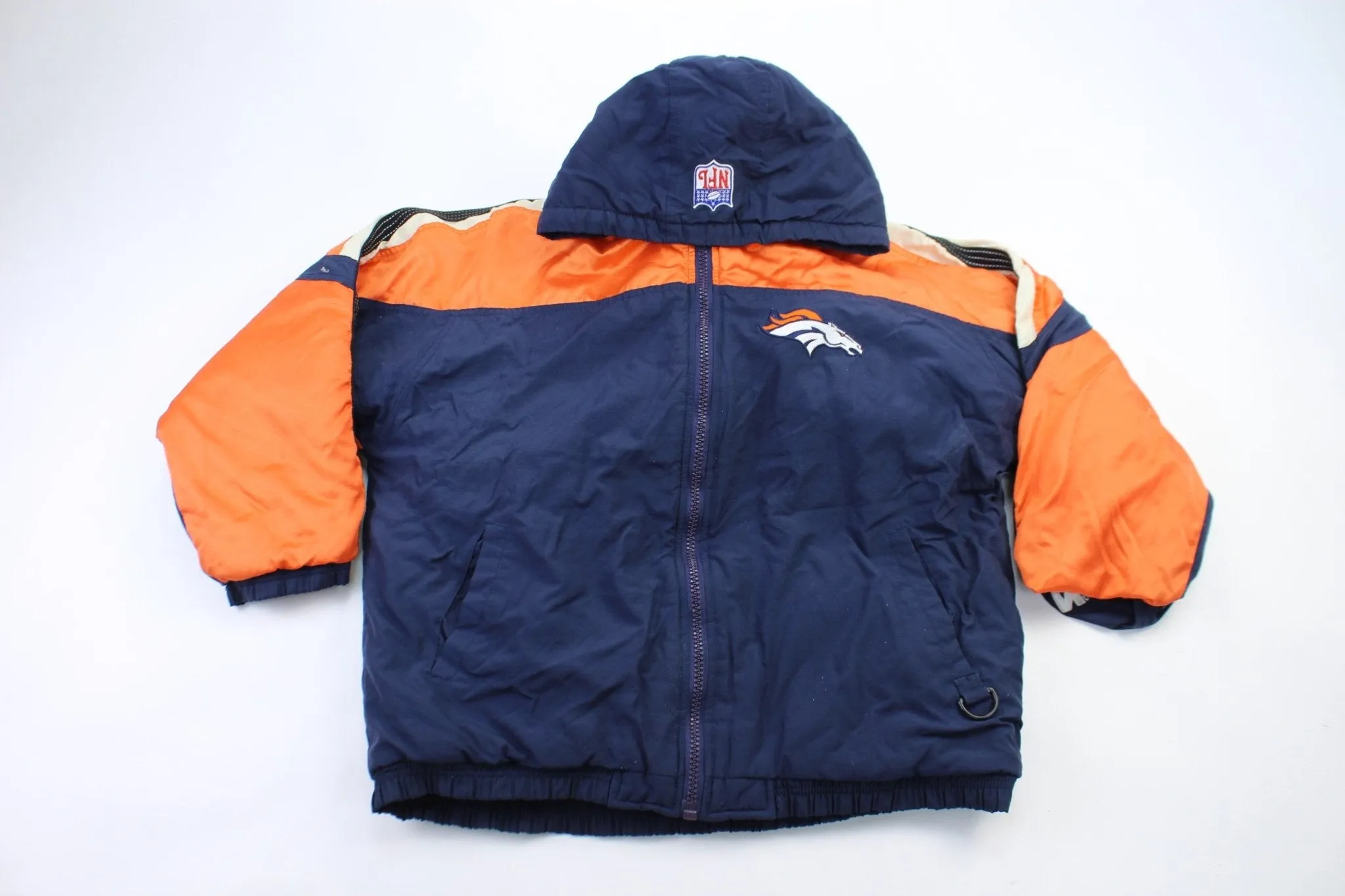 Youth Starter Embroidered Logo Denver Broncos Embroidered Jacket